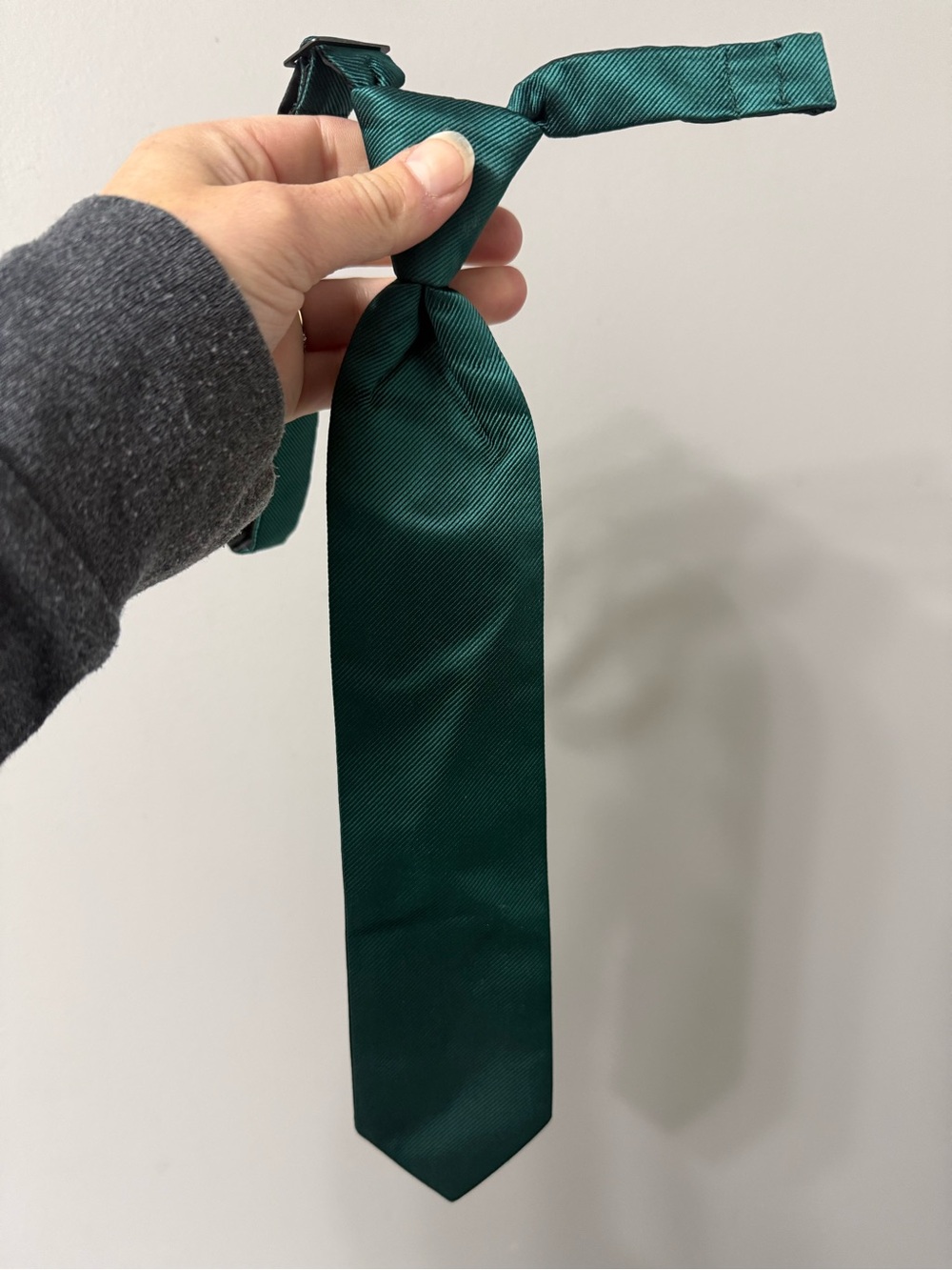 Adjustable Kids Neck Tie in Emerald Green